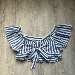 Shein Off-Shoulder Top with Tie Front